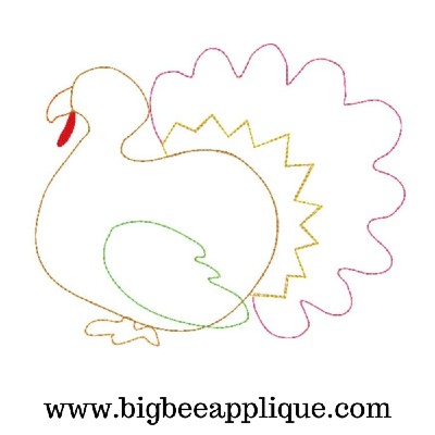 turkey applique design